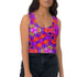 Psychedelic Crop Top in Berry